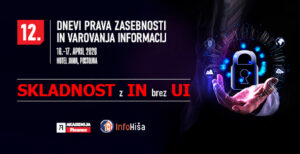 Logotip 12. dnevi prava zasebnosti in varovanja informacij